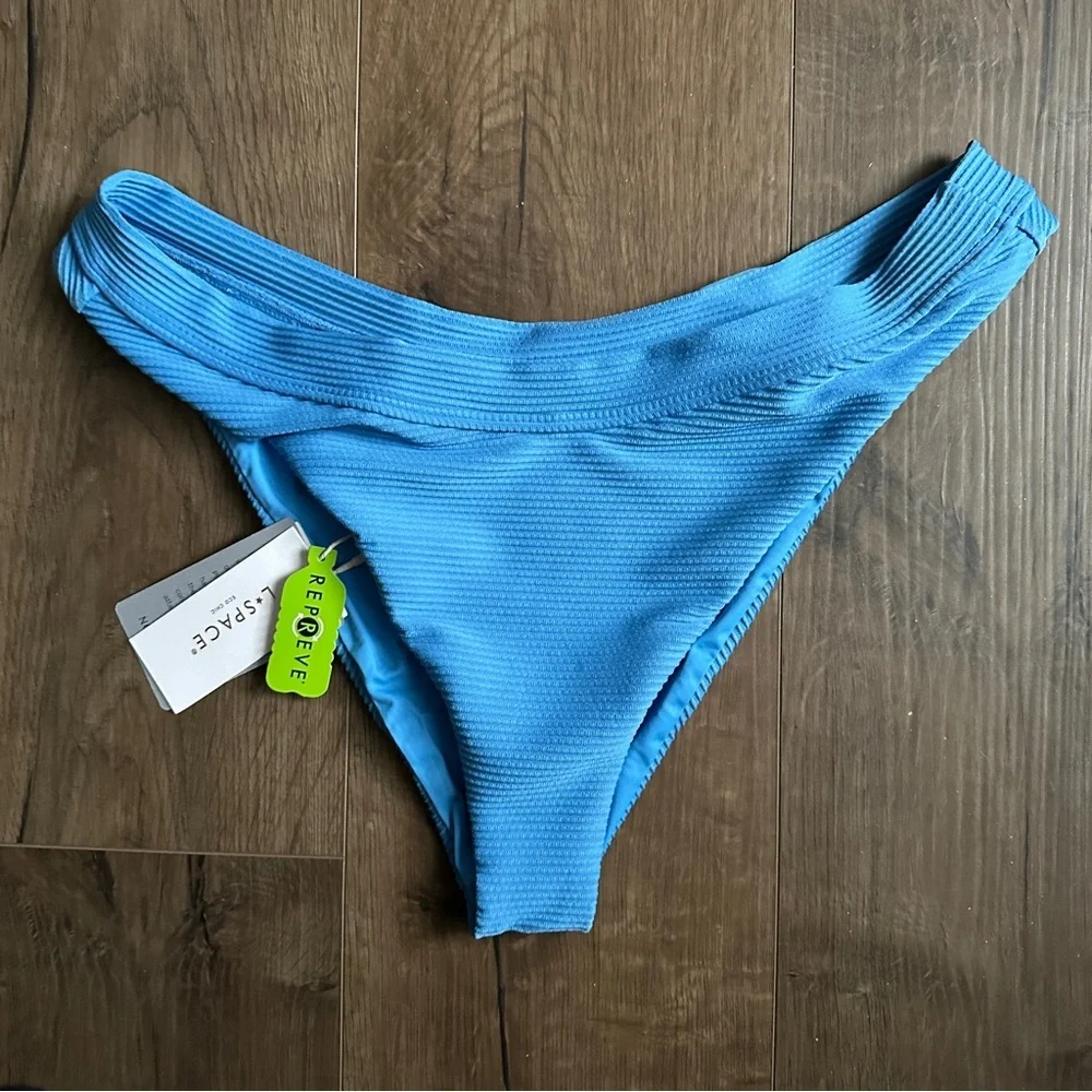 NWT L*Space Mercer Classic Textured Bikini Bottoms - Size X-Large
